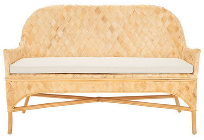 Safavieh - Chorus Woven Sofa Bench - Natural - White - SEA7041A veiw 1