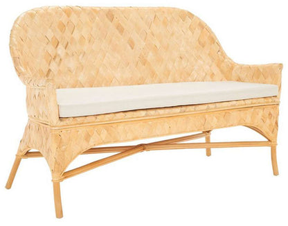 Safavieh - Chorus Woven Sofa Bench - Natural - White - SEA7041A veiw 3