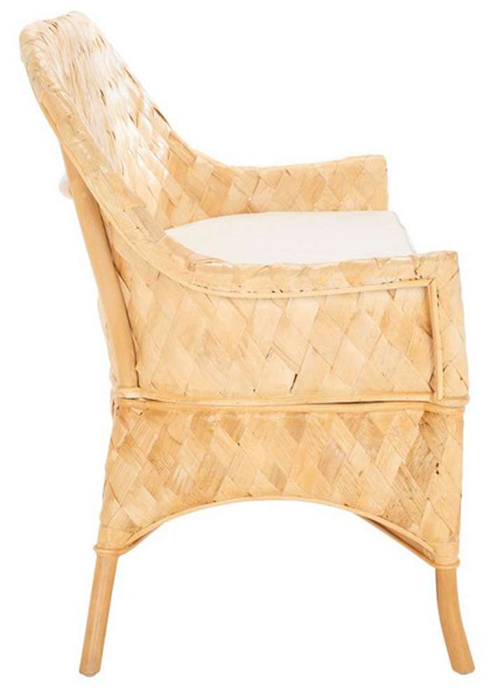 Safavieh - Chorus Woven Sofa Bench - Natural - White - SEA7041A veiw 4