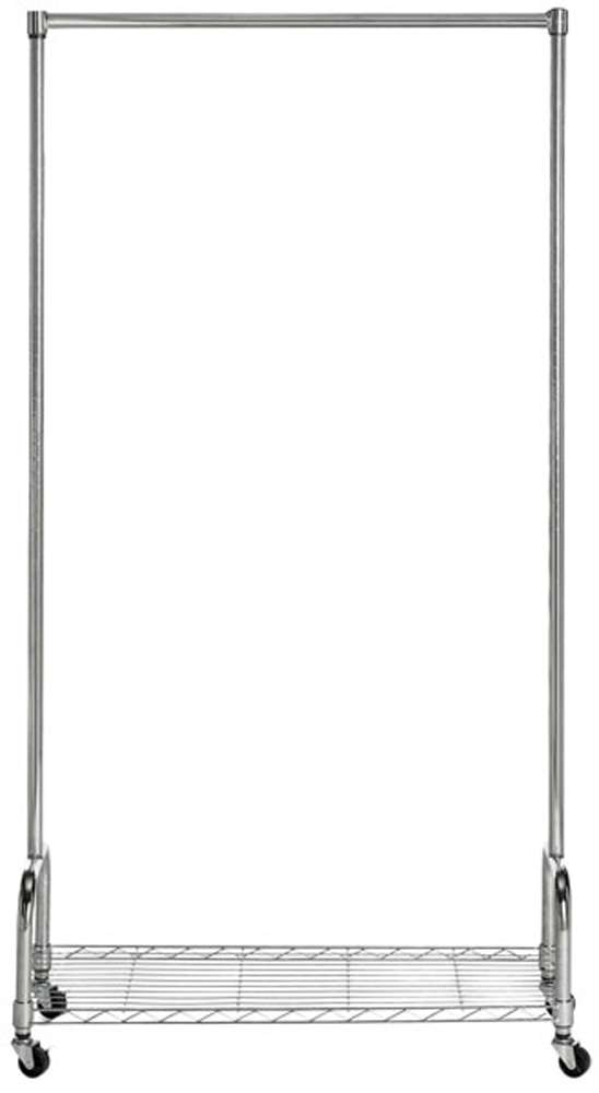 Safavieh - Christian Single Rod Clothes Rack - Chrome - HAC1020A veiw 1