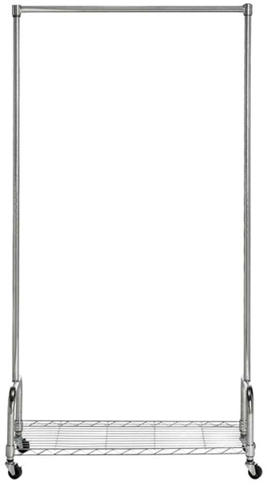 Safavieh - Christian Single Rod Clothes Rack - Chrome - HAC1020A veiw 1