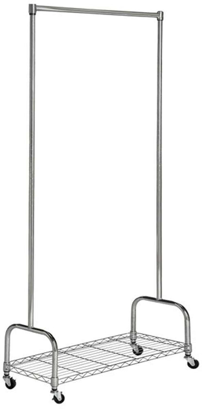 Safavieh - Christian Single Rod Clothes Rack - Chrome - HAC1020A veiw 3
