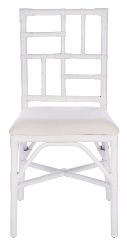 Safavieh - Christine Accent Chair W/ C - White - White  (Set of 2) - ACH6507A-SET2 veiw 1