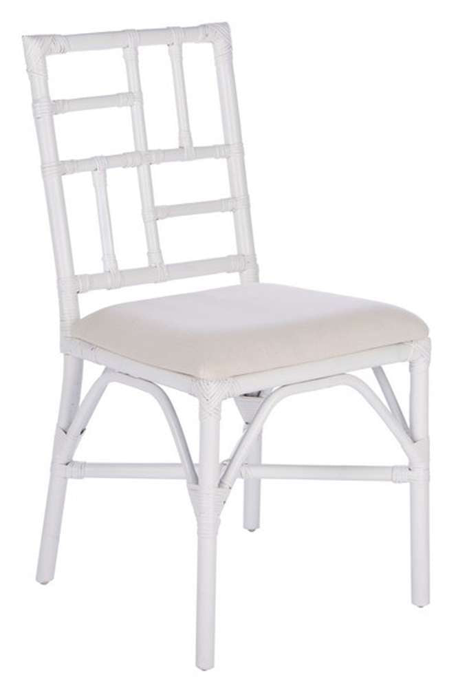 Safavieh - Christine Accent Chair W/ C - White - White  (Set of 2) - ACH6507A-SET2 veiw 2