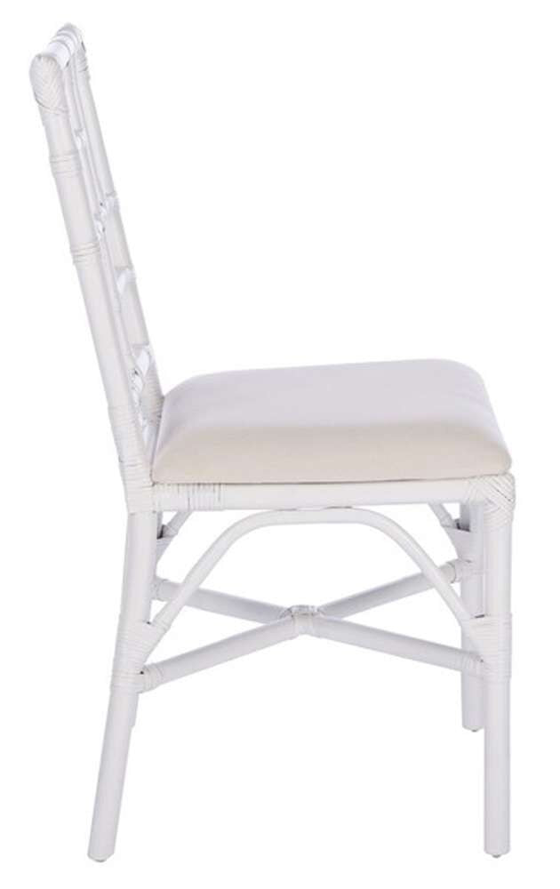 Safavieh - Christine Accent Chair W/ C - White - White  (Set of 2) - ACH6507A-SET2 veiw 3