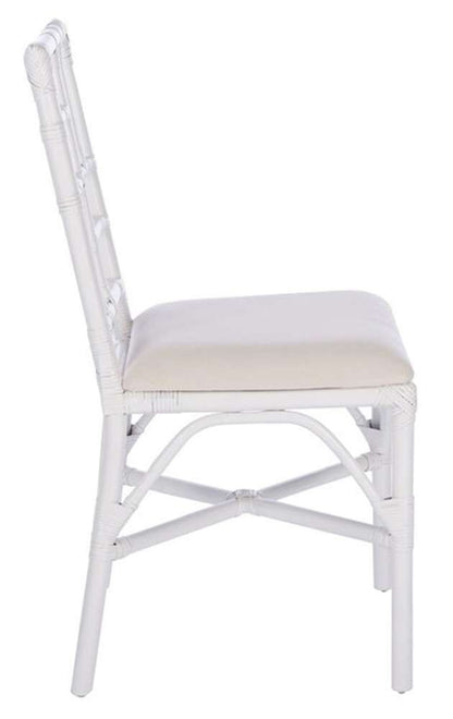 Safavieh - Christine Accent Chair W/ C - White - White  (Set of 2) - ACH6507A-SET2 veiw 3