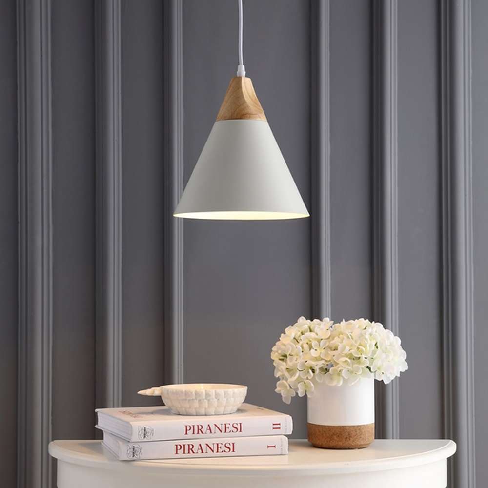 Safavieh - Cila 10 Inch Pendant - White - Natural - PND4030D veiw 2