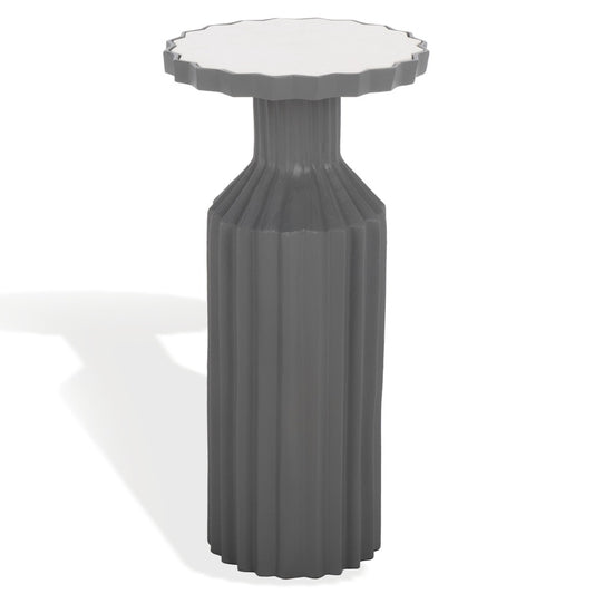 Safavieh - Cindylyn Concrete Top Accent Table / Grey / White - SFV6810A view 1
