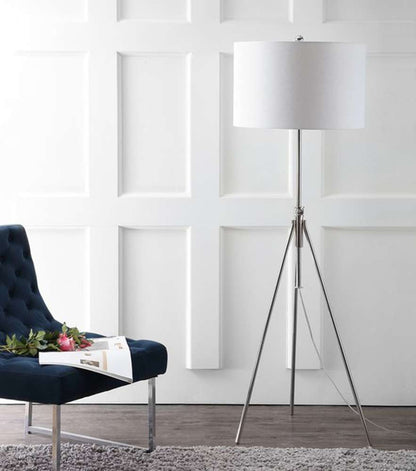 Safavieh - Cipriana Floor Lamp - Silver - White - FLL4007B veiw 1