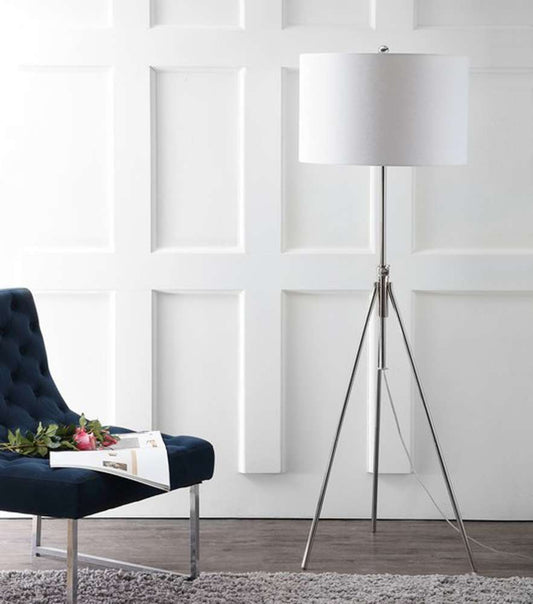 Safavieh - Cipriana Floor Lamp - Silver - White - FLL4007B veiw 1
