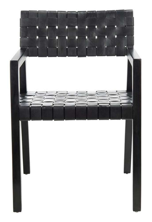 Safavieh - Cire Leather Dining Chair - Black - DCH4004A veiw 1