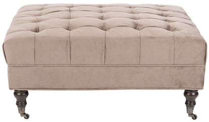 Safavieh - Clark Cocktail Ottoman - Mushroom - MCR4654E veiw 1