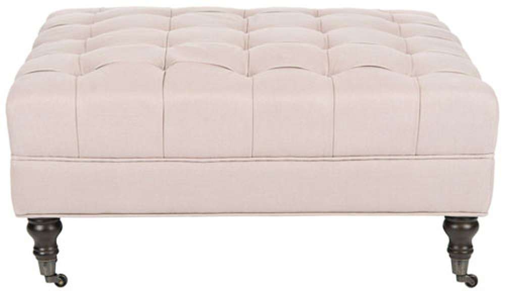 Safavieh - Clark Cocktail Ottoman - Taupe - MCR4654C veiw 1