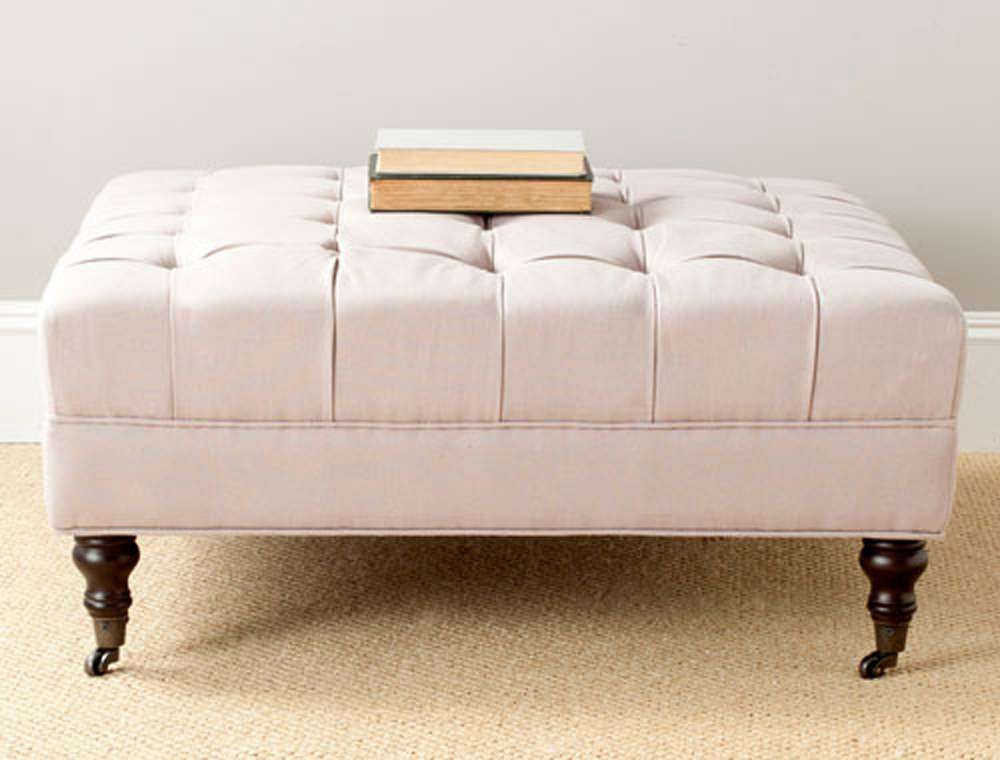 Safavieh - Clark Cocktail Ottoman - Taupe - MCR4654C veiw 2