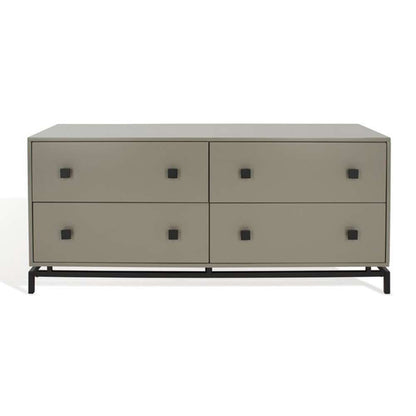 Safavieh - Couture - Claudette 4 Drawer Dresser - Taupe - Black - SFV2123C veiw 3