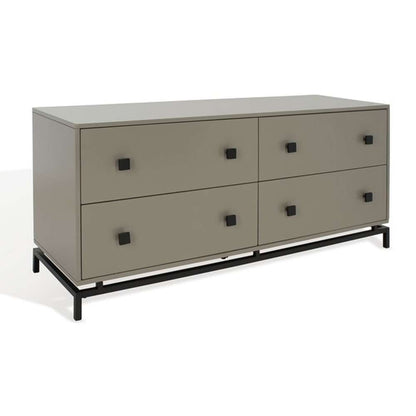 Safavieh - Couture - Claudette 4 Drawer Dresser - Taupe - Black - SFV2123C veiw 5