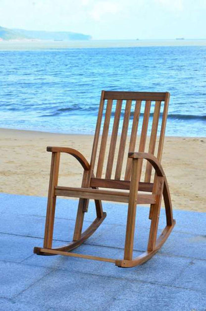 Safavieh - Clayton Rocking Chair - Teak - PAT7003A veiw 2