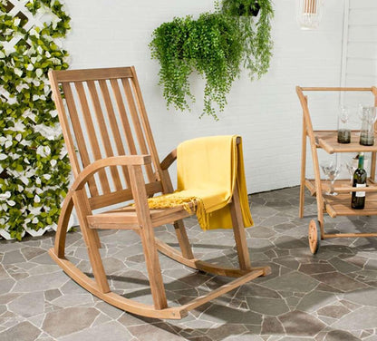 Safavieh - Clayton Rocking Chair - Teak - PAT7003A veiw 4