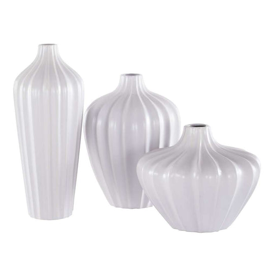 Safavieh - Clea Ceramic Vase - Ivory - RDC4018A-SET3 veiw 1