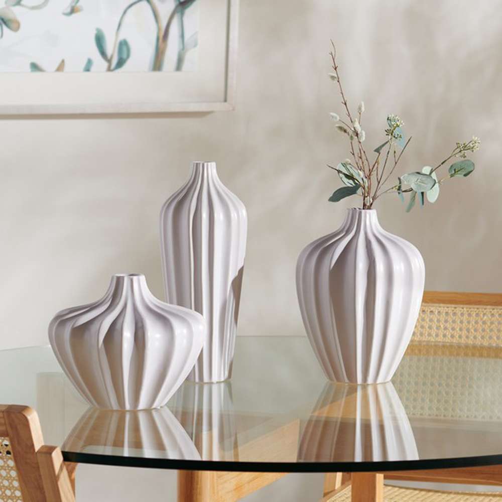 Safavieh - Clea Ceramic Vase - Ivory - RDC4018A-SET3 veiw 3