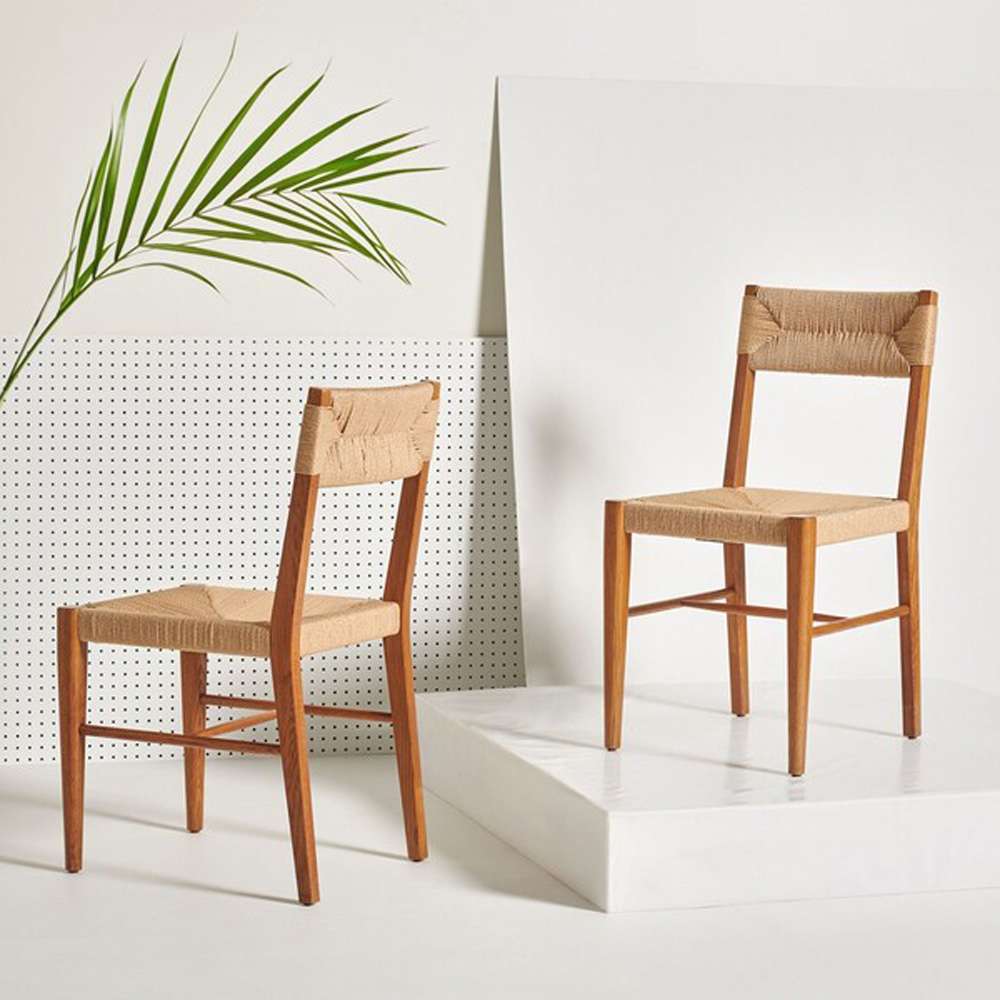 Safavieh - Couture - Cody Rattan Dining Chair - Natural  (Set of 2) - SFV4104B-SET2 veiw 2
