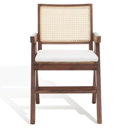 Safavieh - Couture - Colette Rattan Armchair - Walnut - Natural - SFV4136D veiw 2