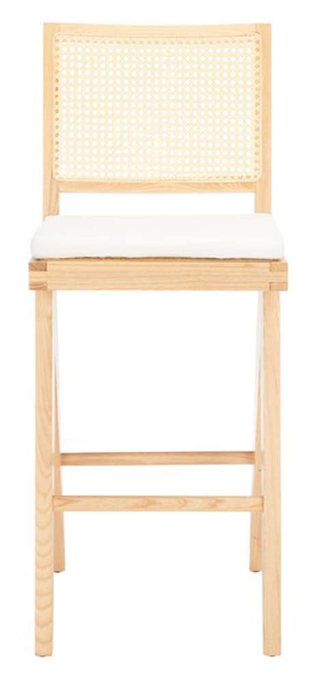 Safavieh - Couture - Colette Rattan Barstool - Natural - SFV4134B veiw 1