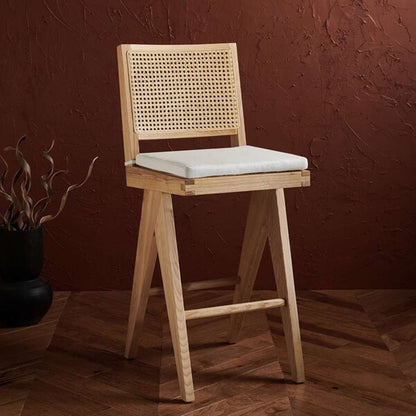 Safavieh - Couture - Colette Rattan Barstool - Natural - SFV4134B veiw 3