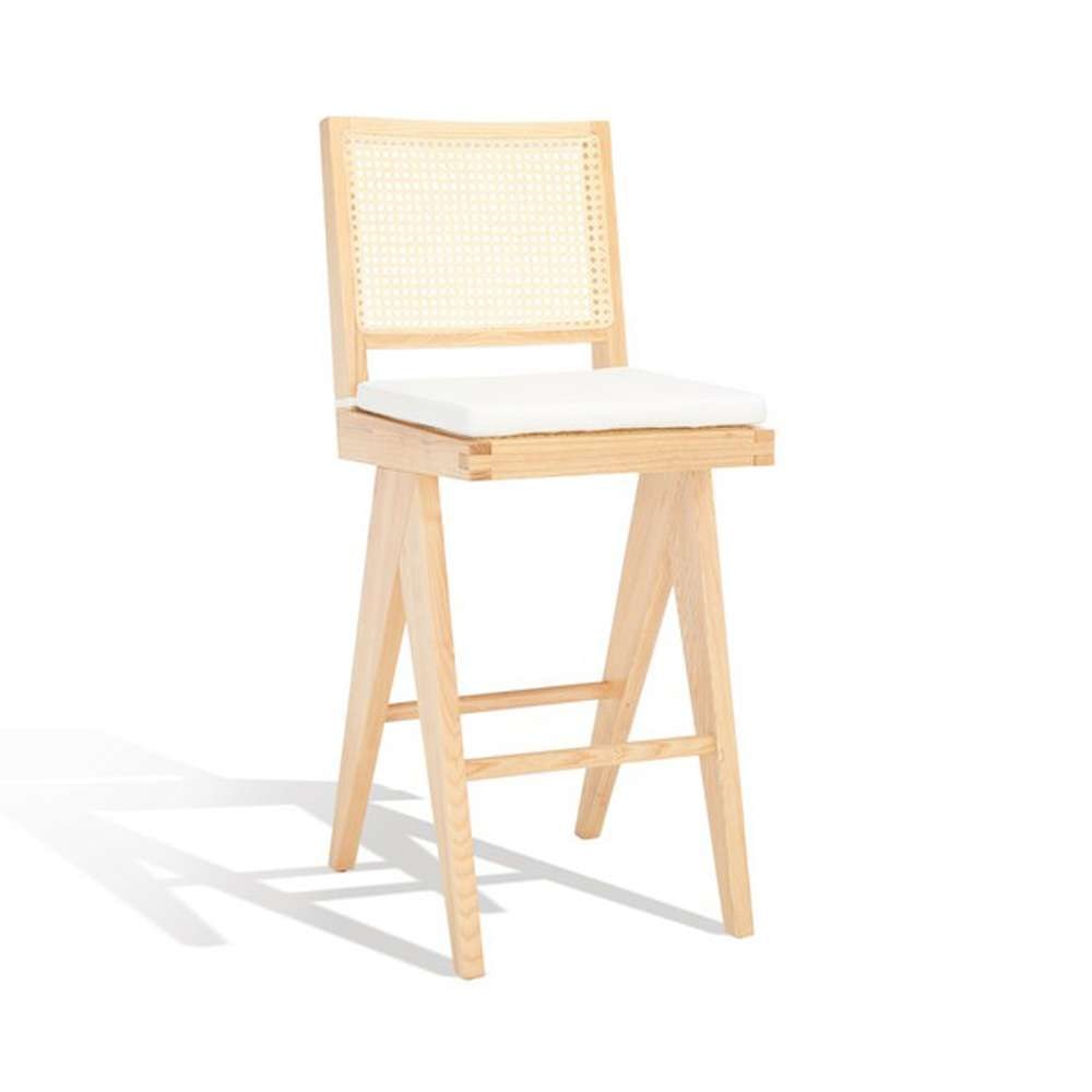 Safavieh - Couture - Colette Rattan Barstool - Natural - SFV4134B veiw 4