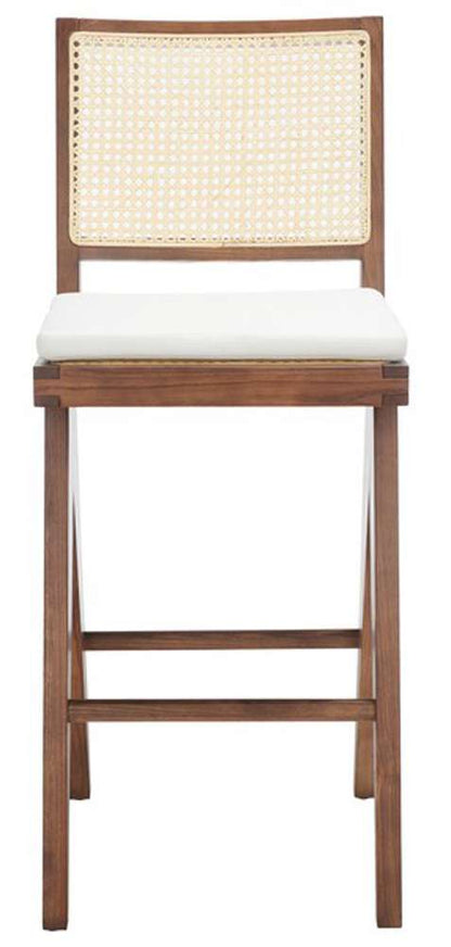 Safavieh - Couture - Colette Rattan Barstool - Walnut - Natural - SFV4134D veiw 1