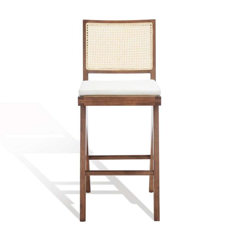 Safavieh - Couture - Colette Rattan Barstool - Walnut - Natural - SFV4134D veiw 2