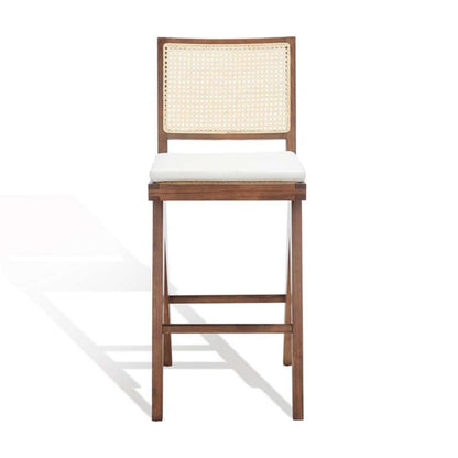 Safavieh - Couture - Colette Rattan Barstool - Walnut - Natural - SFV4134D veiw 2