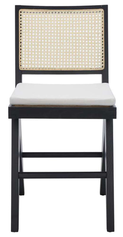 Safavieh - Couture - Colette Rattan Counter Stool - Black - Natural - SFV4133A veiw 1