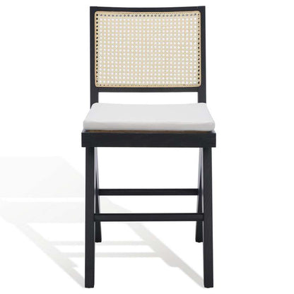 Safavieh - Couture - Colette Rattan Counter Stool - Black - Natural - SFV4133A veiw 2