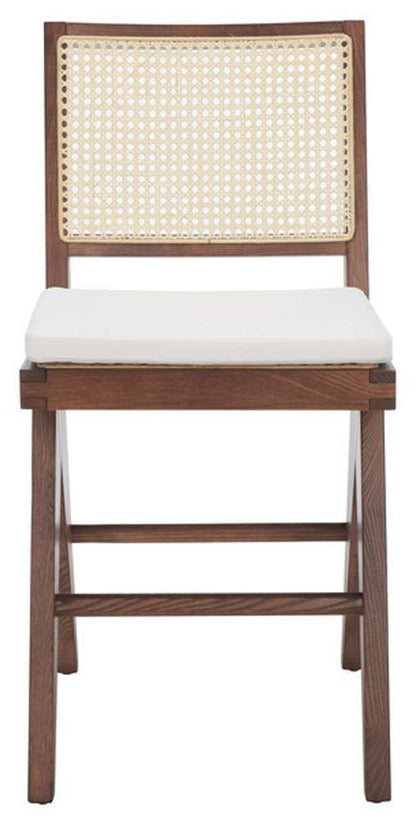 Safavieh - Couture - Colette Rattan Counter Stool - Walnut - Natural - SFV4133D veiw 1