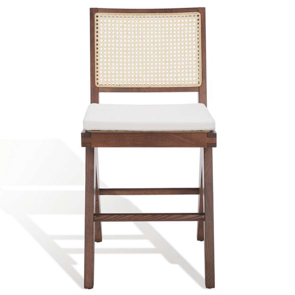 Safavieh - Couture - Colette Rattan Counter Stool - Walnut - Natural - SFV4133D veiw 2
