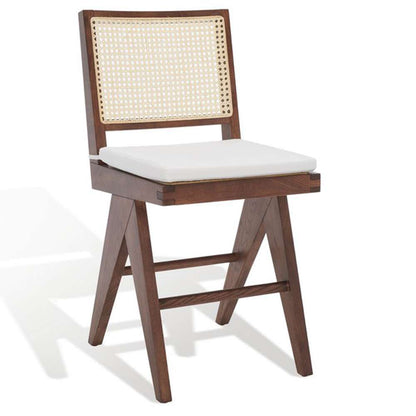 Safavieh - Couture - Colette Rattan Counter Stool - Walnut - Natural - SFV4133D veiw 4