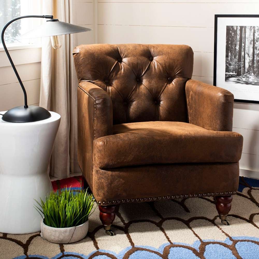 Safavieh - Colin Chair - Brown - HUD8212B veiw 2