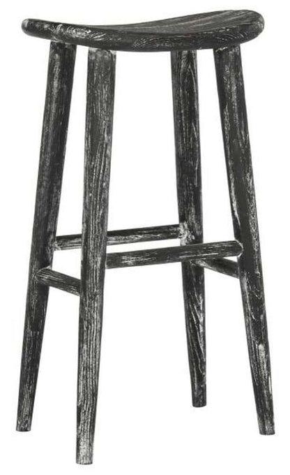 Safavieh - Colton Wood Bar Stool - Black - White - BST1001A veiw 3