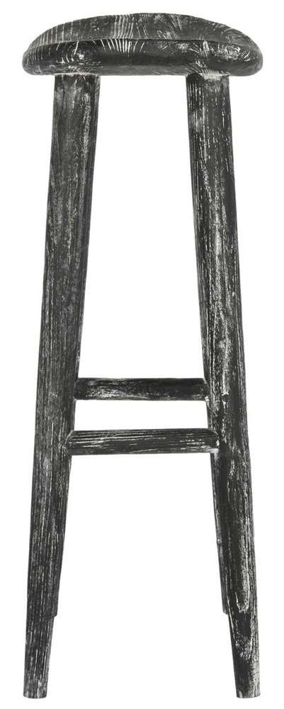 Safavieh - Colton Wood Bar Stool - Black - White - BST1001A veiw 4