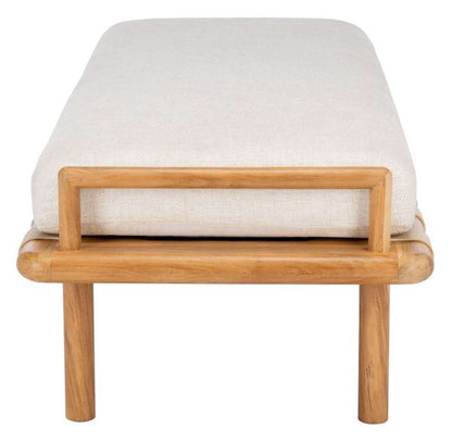 Safavieh - Couture - Constantine Teak Bench - Natural - White - SFV9026A veiw 4