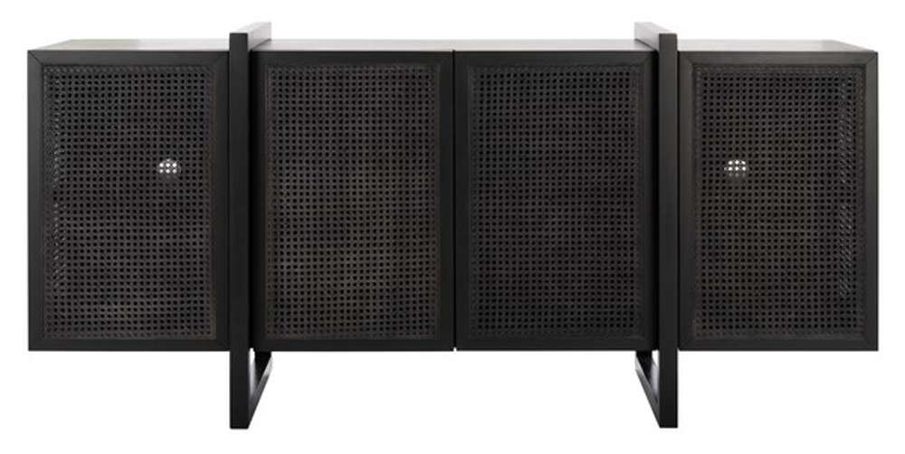 Safavieh - Couture - Cordelia Rattan Sideboard - Black - SFV4108A veiw 1