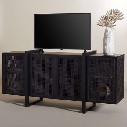 Safavieh - Couture - Cordelia Rattan Sideboard - Black - SFV4108A veiw 2