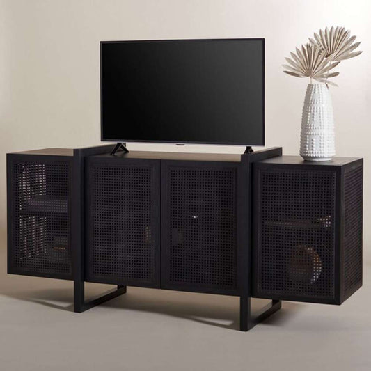 Safavieh - Couture - Cordelia Rattan Sideboard - Black - SFV4108A veiw 2