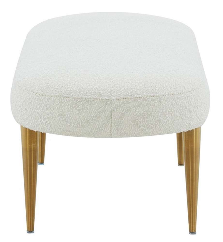 Safavieh - Couture - Corinne Oval Bench - Ivory - Gold - SFV4704G veiw 4
