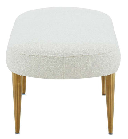 Safavieh - Couture - Corinne Oval Bench - Ivory - Gold - SFV4704G veiw 4
