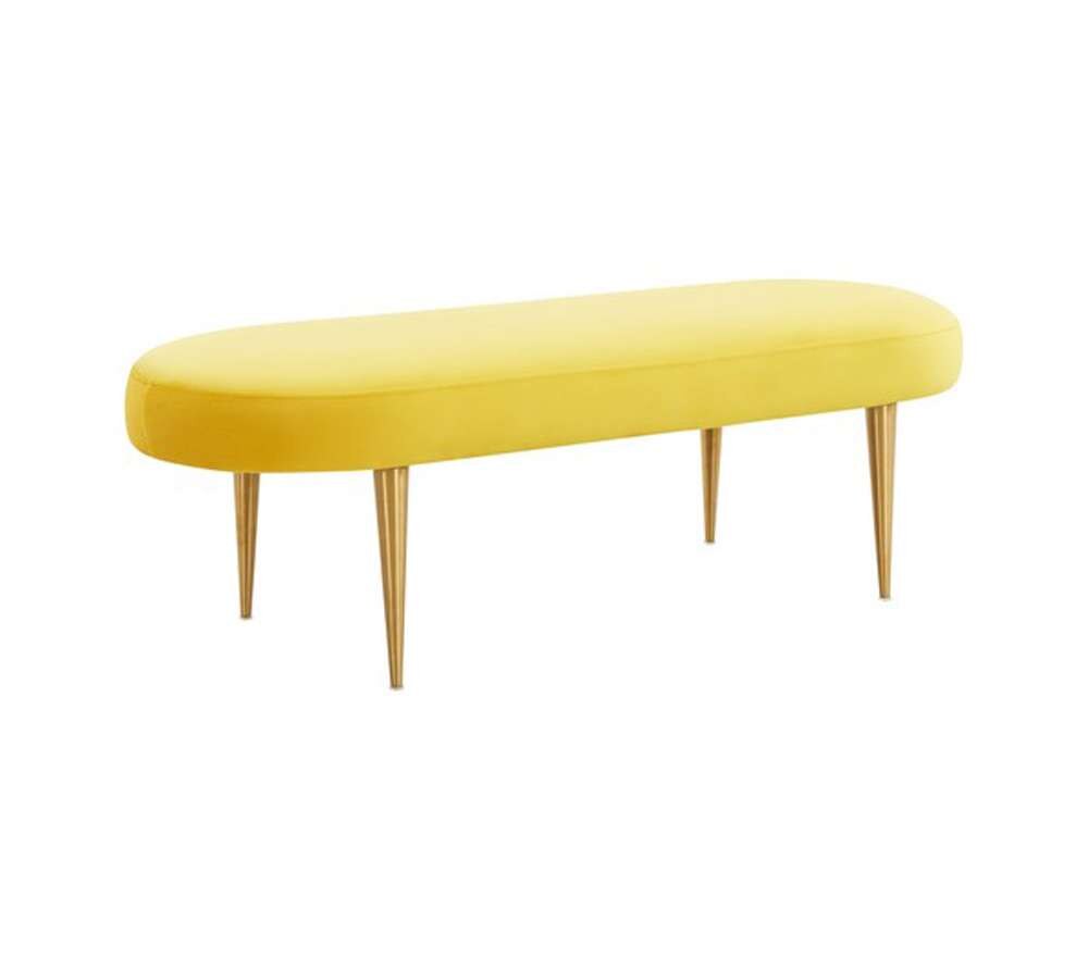 Safavieh - Couture - Corinne Oval Bench - Marigold - SFV4704E veiw 3