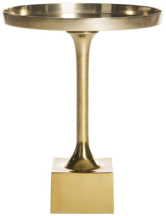 Safavieh - Corvus Round Side Table - Antique Brass - FOX5519A veiw 1