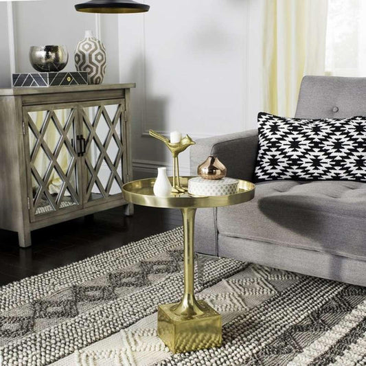 Safavieh - Corvus Round Side Table - Antique Brass - FOX5519A veiw 2