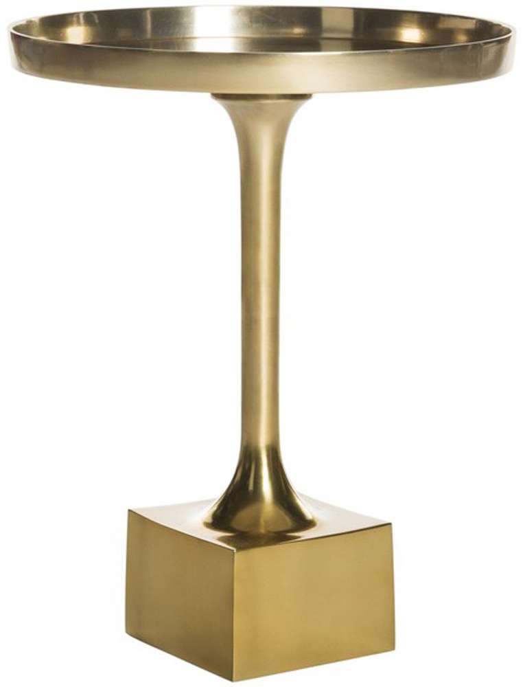 Safavieh - Corvus Round Side Table - Antique Brass - FOX5519A veiw 3